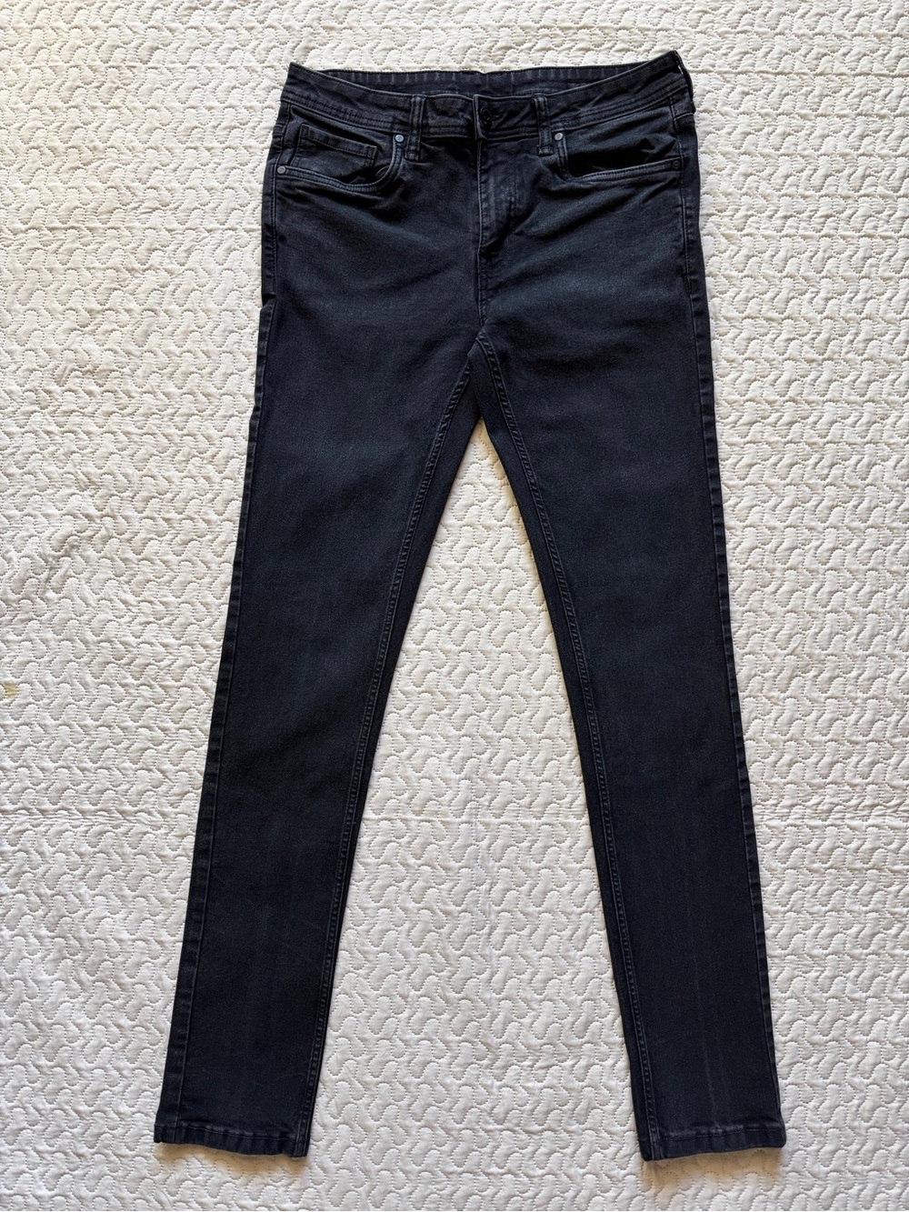 The Perfect Jean NYC 32x34 Black Wash Denim Skinny Fit